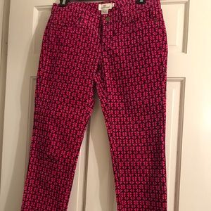 Vineyard Vines Anchor Print Cords Sz 0